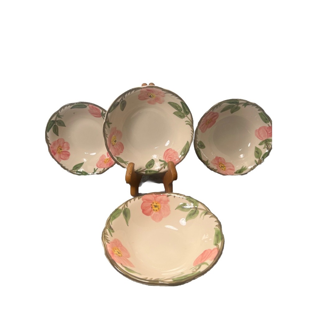 4 Franciscan Desert Rose 5 1/8 Fruit Bowl USA Backstamp (50's)